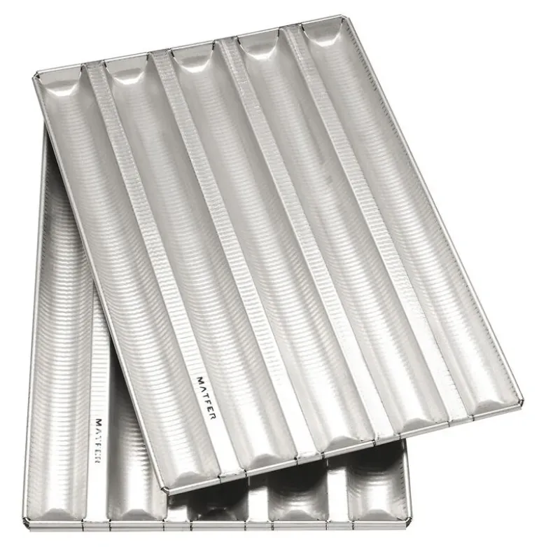 Alu-Gaufer plaques à pain bongard 790 x 580 8 baguettes