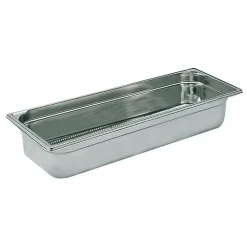 bac gastronorme perforé inox - sans anse - GN 2/4 profondeur 10 cm