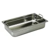 bac gastronorme plein inox - avec anses escamotables - GN 1/1 profondeur 20 cm