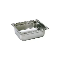 bac gastronorme plein inox - sans anse - GN 1/2 profondeur 5.5 cm