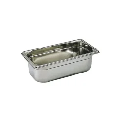 bac gastronorme plein inox - sans anse - GN 1/3 profondeur 6.5 cm