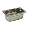 bac gastronorme plein inox - sans anse - GN 1/4 profondeur 6.5 cm