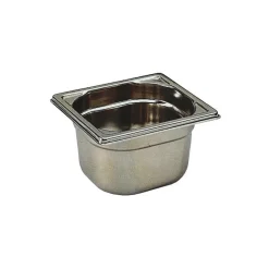 bac gastronorme plein inox - sans anse - GN 1/6 profondeur 20 cm