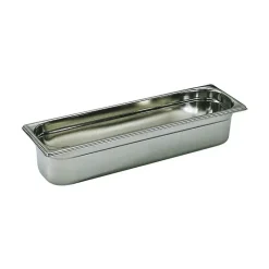 bac gastronorme plein inox - sans anse - GN 2/4 profondeur 10 cm