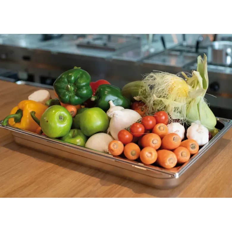 bac gastronorme plein inox - sans anse - GN 1/1 profondeur 20 cm