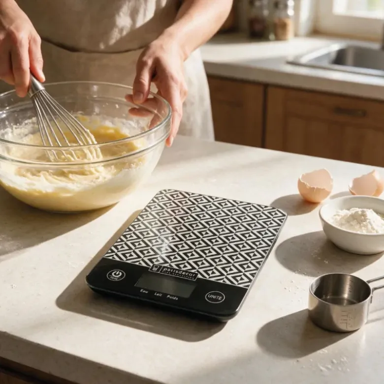 Balance de cuisine digitale conversion des liquides