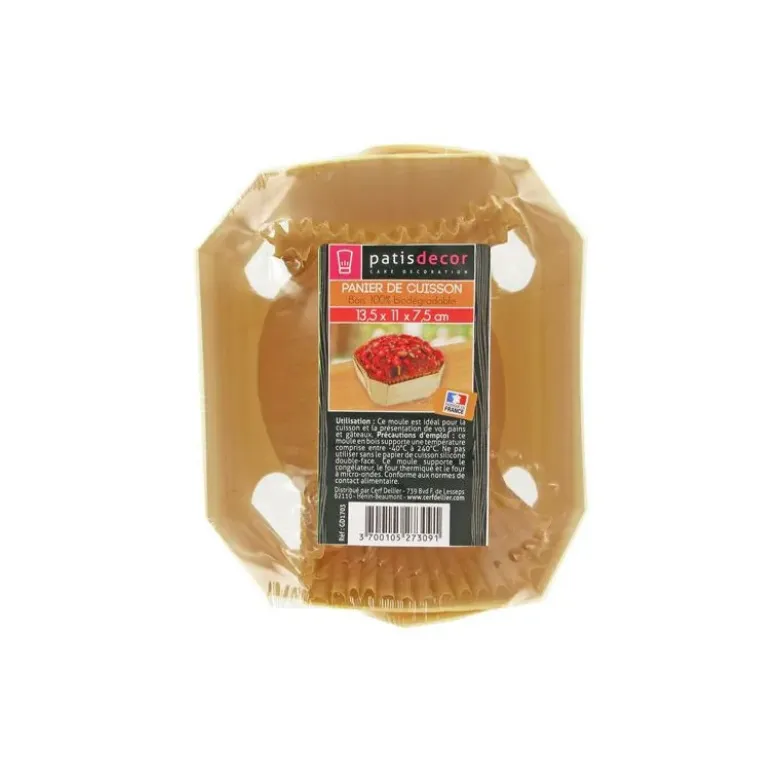 Barquette de cuisson bois 13,5 cm