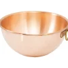 bassine en cuivre demi-ronde renforcée à blancs 40 cm