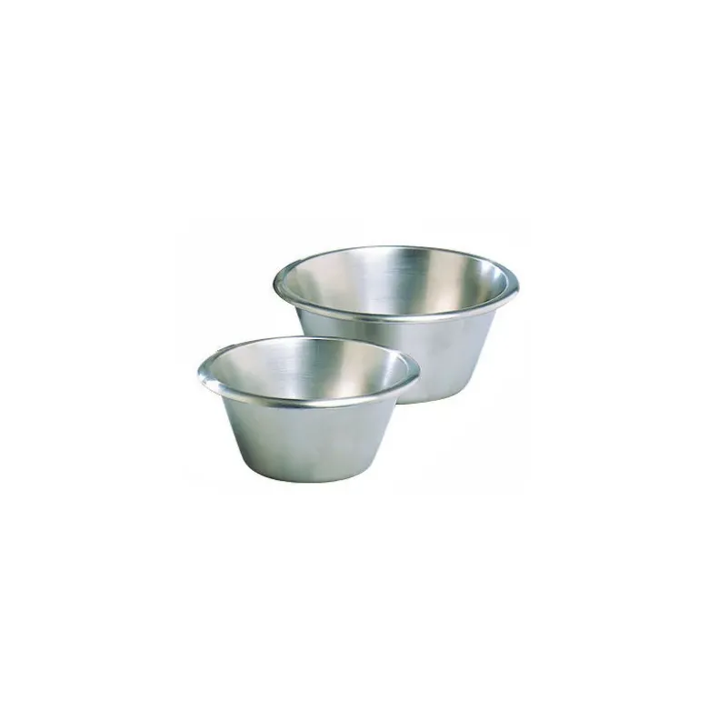 bassine inox fond plat 32 cm