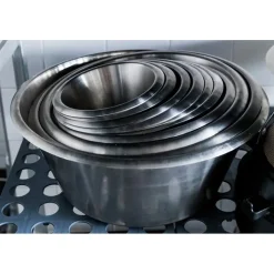 bassine inox fond plat 40 cm