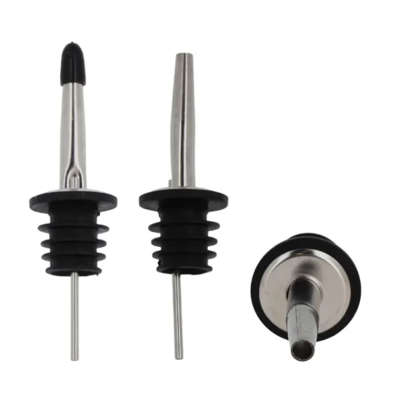 3 becs verseurs en acier inoxydable avec capuchon