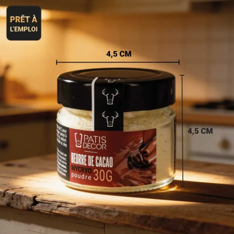 Beurre de cacao Mycryo en poudre - 30g