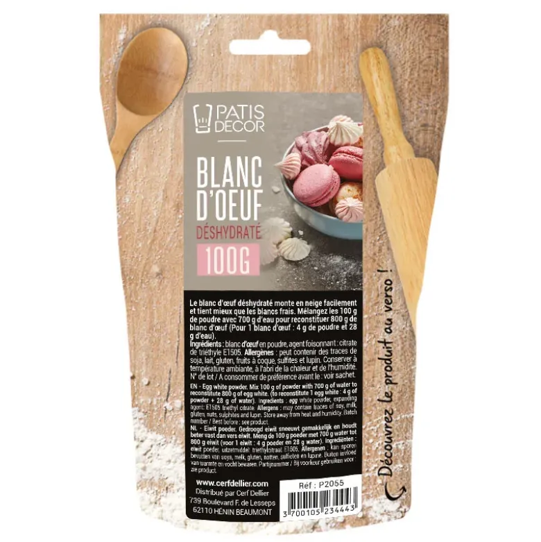 Blanc d'œuf déshydraté en poudre 100 g