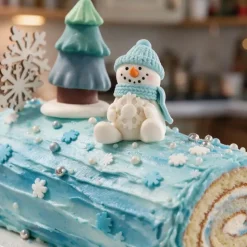 Bonhomme de neige assis