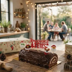 Boîte à bûche 30 cm et accessoires