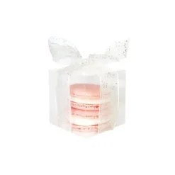 Boîte cube transparente en polypropylène