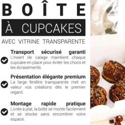 Boîte à cupcakes blanche