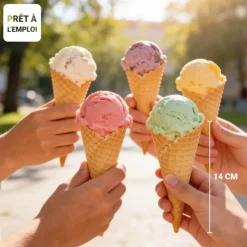 Boîte de 16 cornets à glace - 1 boule