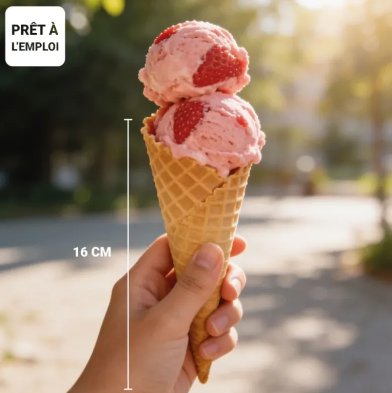 Boîte de 7 cornets à glace - 2 boules