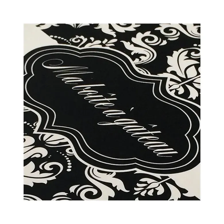 Boîte à gâteaux carrée aux motifs arabesques