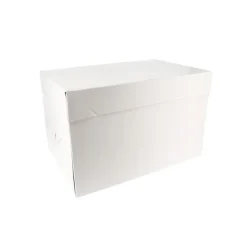 Boîte à gâteaux rectangulaire blanche - Hauteur 20 cm
