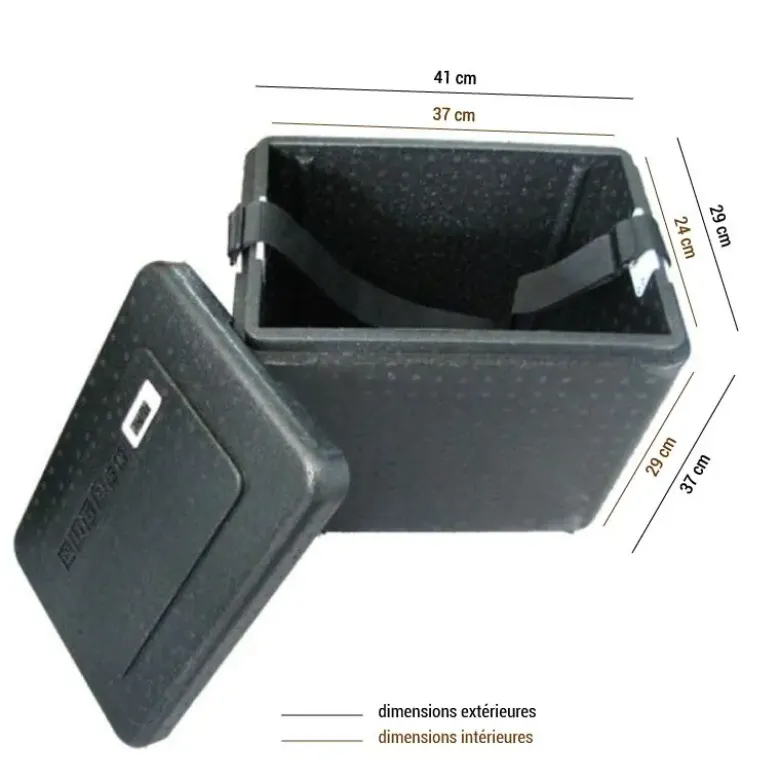 Boîte isotherme 26L avec indicateur de température