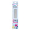 12 bougies argentées hautes 13 cm