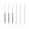 12 bougies bicolores argentées hautes 13 cm