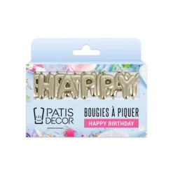 Bougies à piquer "Happy Birthday"