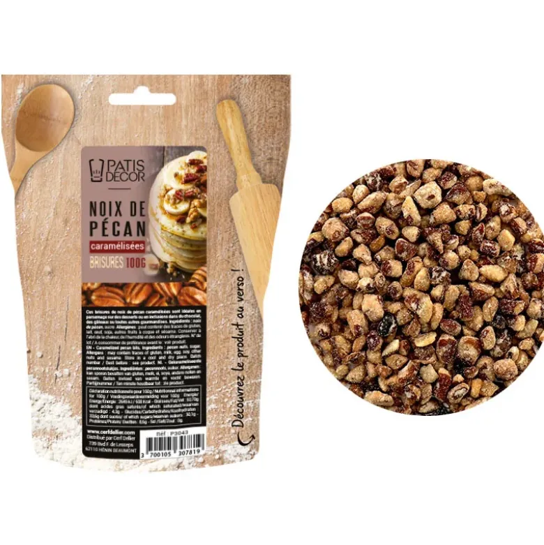 Brisures de noix de pécan caramélisées 100 g