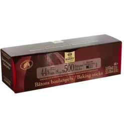 Bâtons boulangers de chocolat noir - 44% de cacao - 1,6 Kg (x 500)
