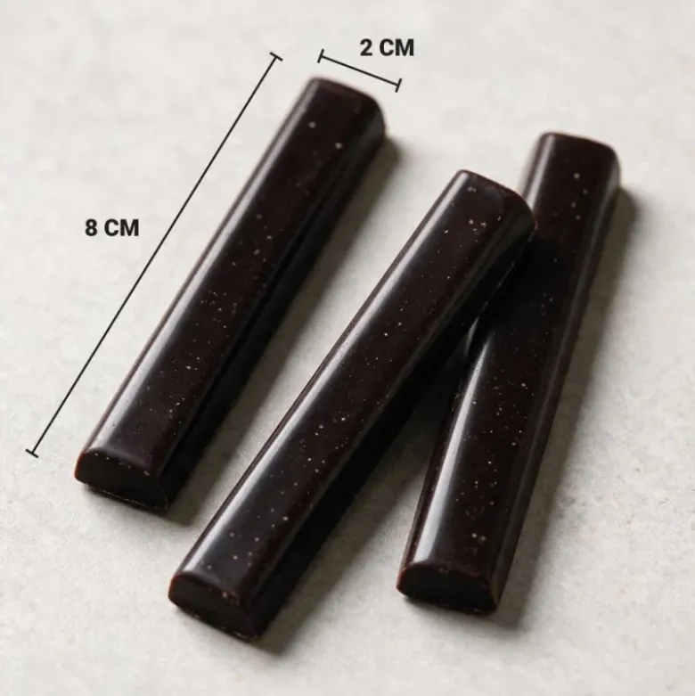 Bâtons de chocolat noir XXL - 44% de cacao - 200g (x20)