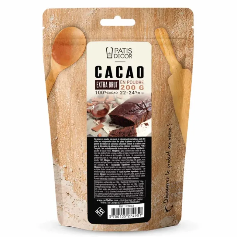 Cacao en poudre Extra Brut - 200g