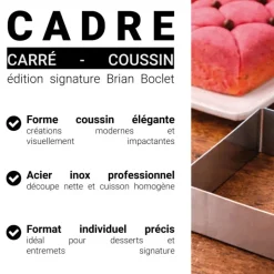 Cadre carré Coussin 9x9 cm - Édition signature Brian Boclet