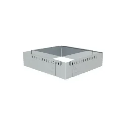 Cadre à entremets extensible inox carré 16 à 30 cm De Buyer