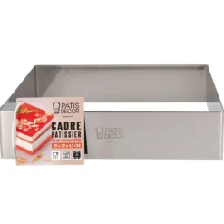 Cadre à mousse inox H 4,5 cm 20 x 20 cm