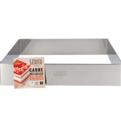 Cadre à mousse inox H 4,5 cm 24 x 24 cm