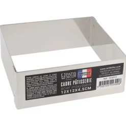 Cadre à mousse inox H 4,5 cm 12 x 12 cm