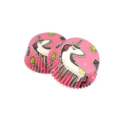 Caissettes cupcakes "Licorne rose" (x50)