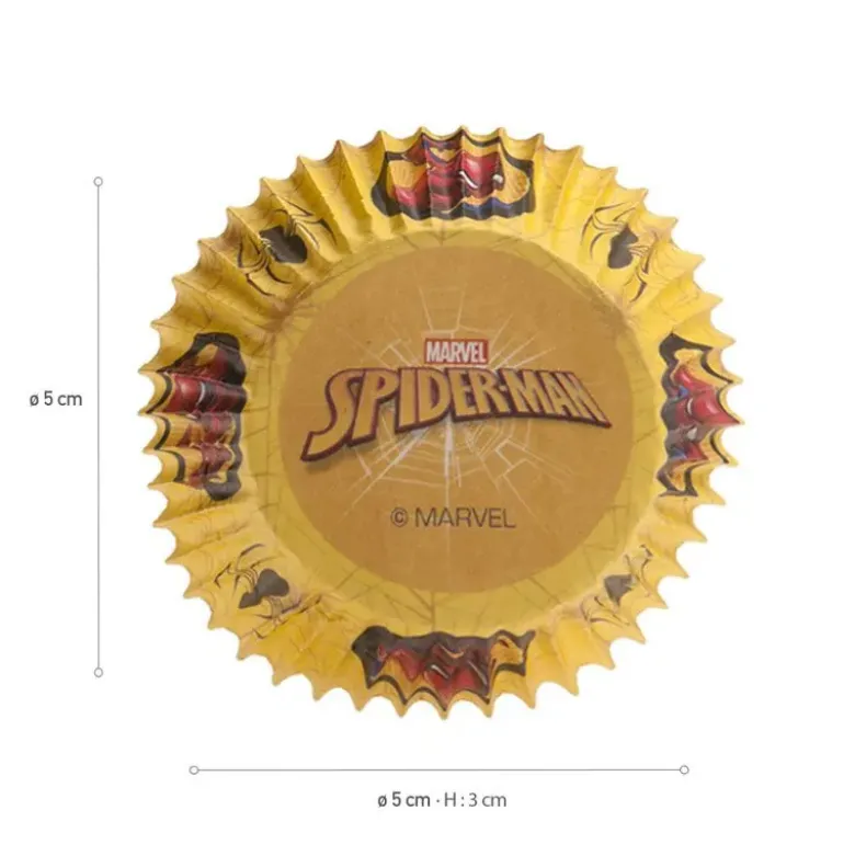 Caissettes à cupcake Spiderman (x25)