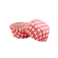 Caissettes cupcakes "Vichy rose" (x50)