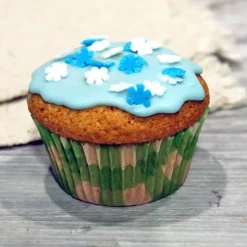 Caissettes cupcakes "Vichy vert anis" (x50)