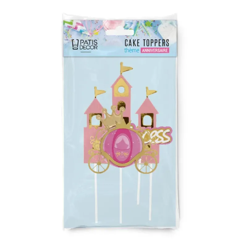 Cakes toppers Anniversaire princesses 2 (x3)