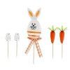 Cakes toppers lapin de Pâques (x5)