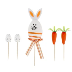Cakes toppers lapin de Pâques (x5)