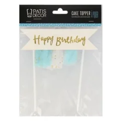 Cake topper banderole anniversaire