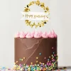 Cake topper "Happy birthday"