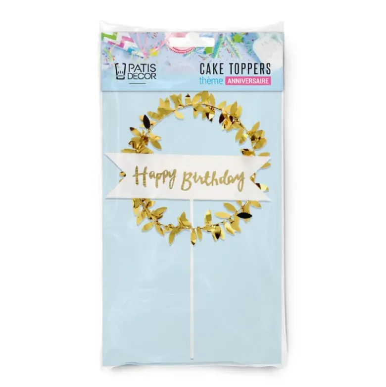 Cake topper "Happy birthday"