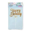 Cake topper "Happy birthday" 3