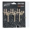 Cake topper Ho Ho Ho en bois